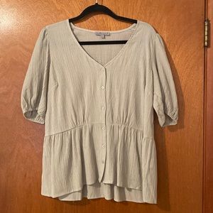 Wishlist apparel sage green blouse. Size L